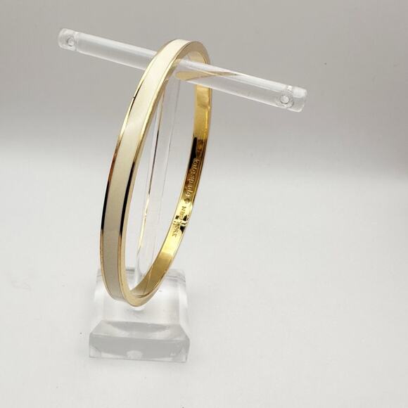 Kate Spade New York Tickle the Ivories Bangle Bracelet Preppy Minimalist Jewelry - Picture 3 of 10